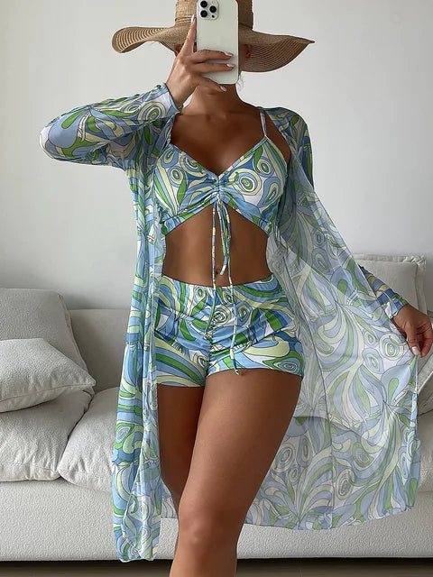 Sportieve 3-Delige Bikini Set – Parsido