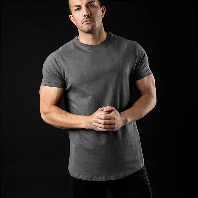 Basic Katoen Slim Fit T-shirt - Parsido