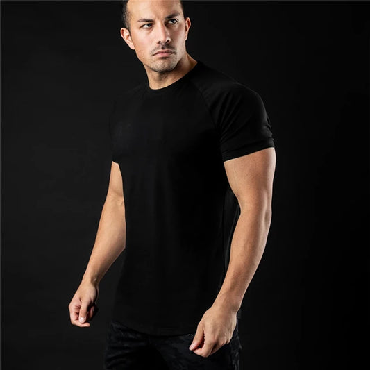 Basic Katoen Slim Fit T-shirt - Parsido