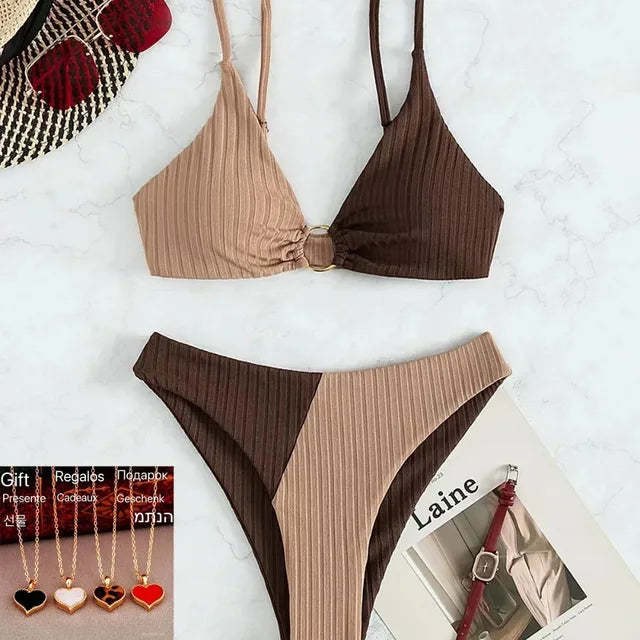Sexy High-Waist Push-Up Bikini - Parsido