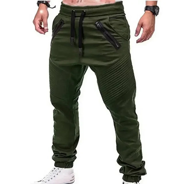 Slim Fit Gestreepte Cargo Broek - Parsido