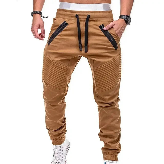 Slim Fit Gestreepte Cargo Broek - Parsido