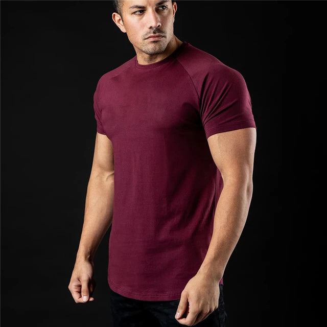 Basic Katoen Slim Fit T-shirt - Parsido