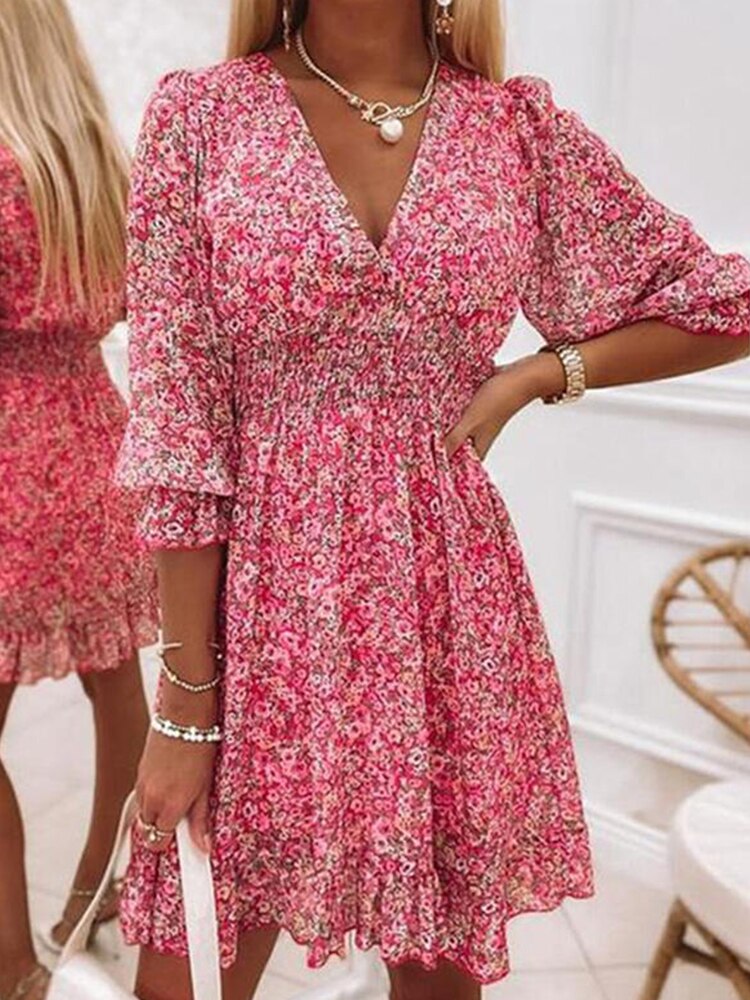 V-Hals Zomerjurk - Parsido