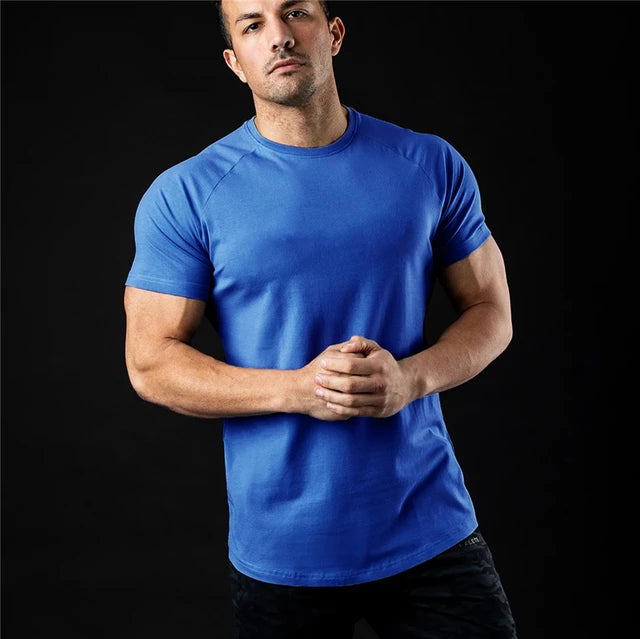 Basic Katoen Slim Fit T-shirt - Parsido