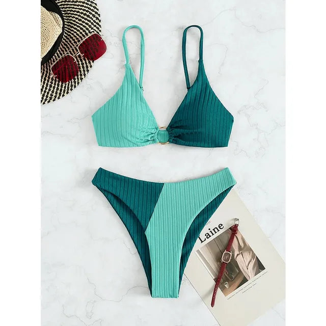 Sexy High-Waist Push-Up Bikini - Parsido