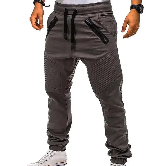 Slim Fit Gestreepte Cargo Broek - Parsido