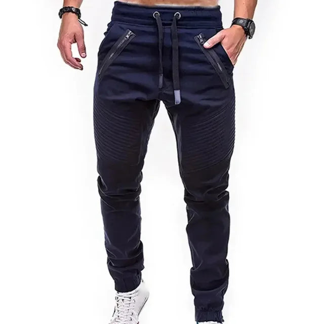 Slim Fit Gestreepte Cargo Broek - Parsido
