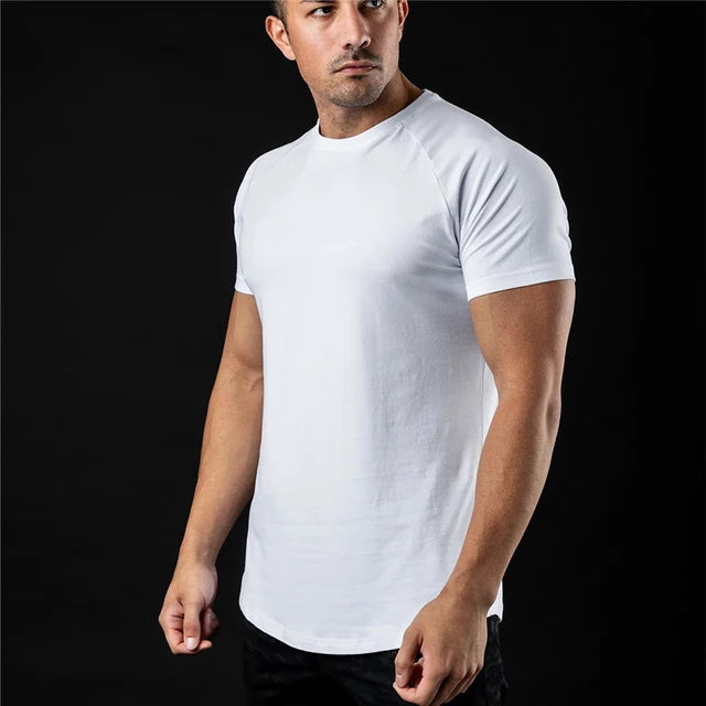 Basic Katoen Slim Fit T-shirt - Parsido
