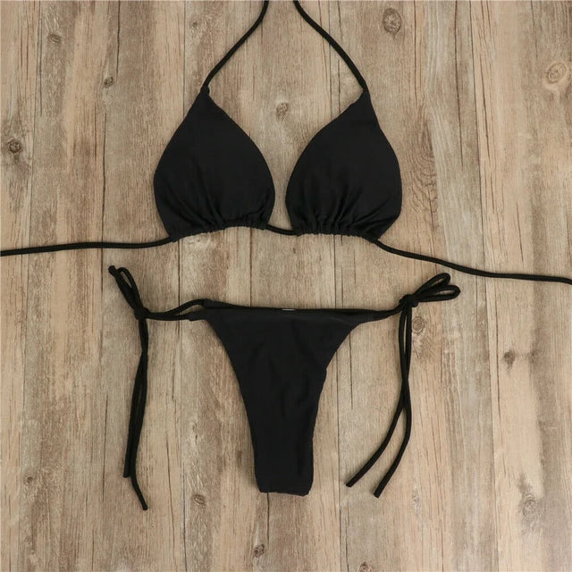 Elastische Naadloze String Bikini - Parsido