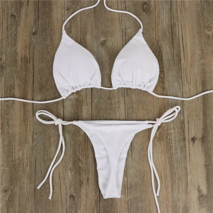 Elastische Naadloze String Bikini - Parsido