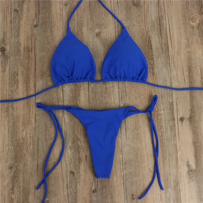 Elastische Naadloze String Bikini - Parsido