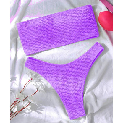Brazilian Textured Bikini Set - Parsido