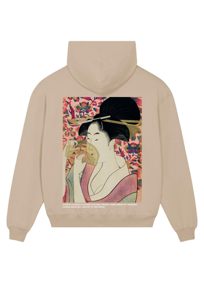 HOPERA Kushi heavyweight hoodie met Japanse kunstprint
