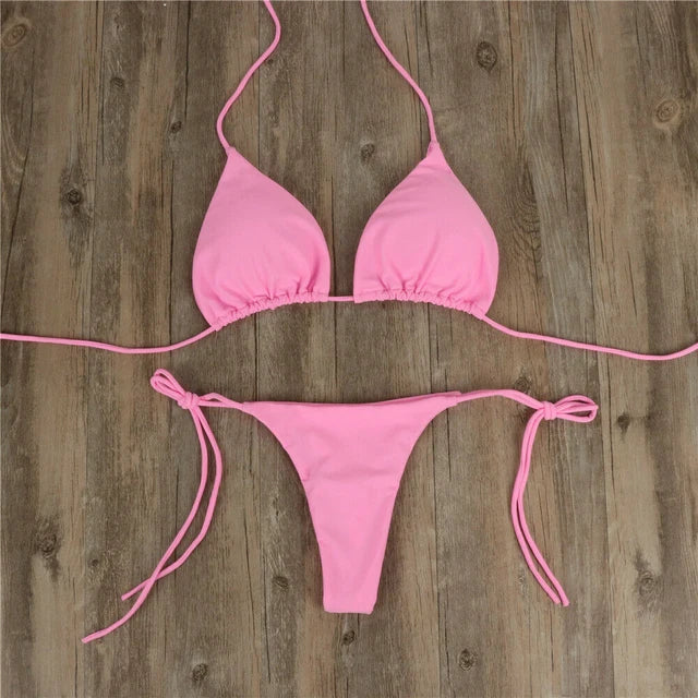 Elastische Naadloze String Bikini - Parsido