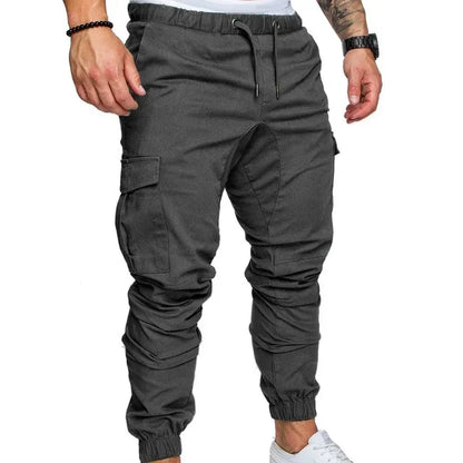 Slim Fit Gestreepte Cargo Broek - Parsido