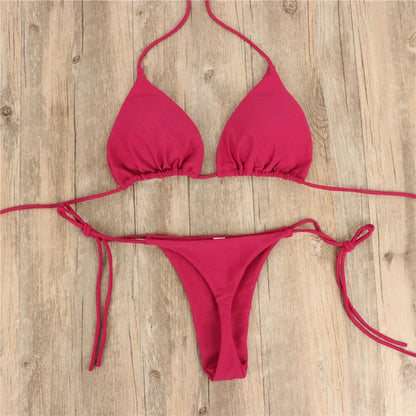 Elastische Naadloze String Bikini - Parsido