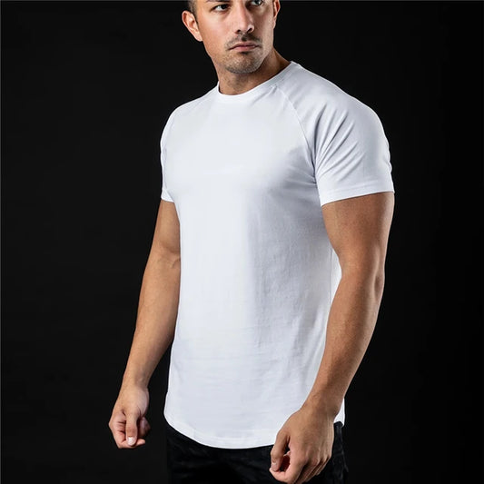 Basic Katoen Slim Fit T-shirt - Parsido