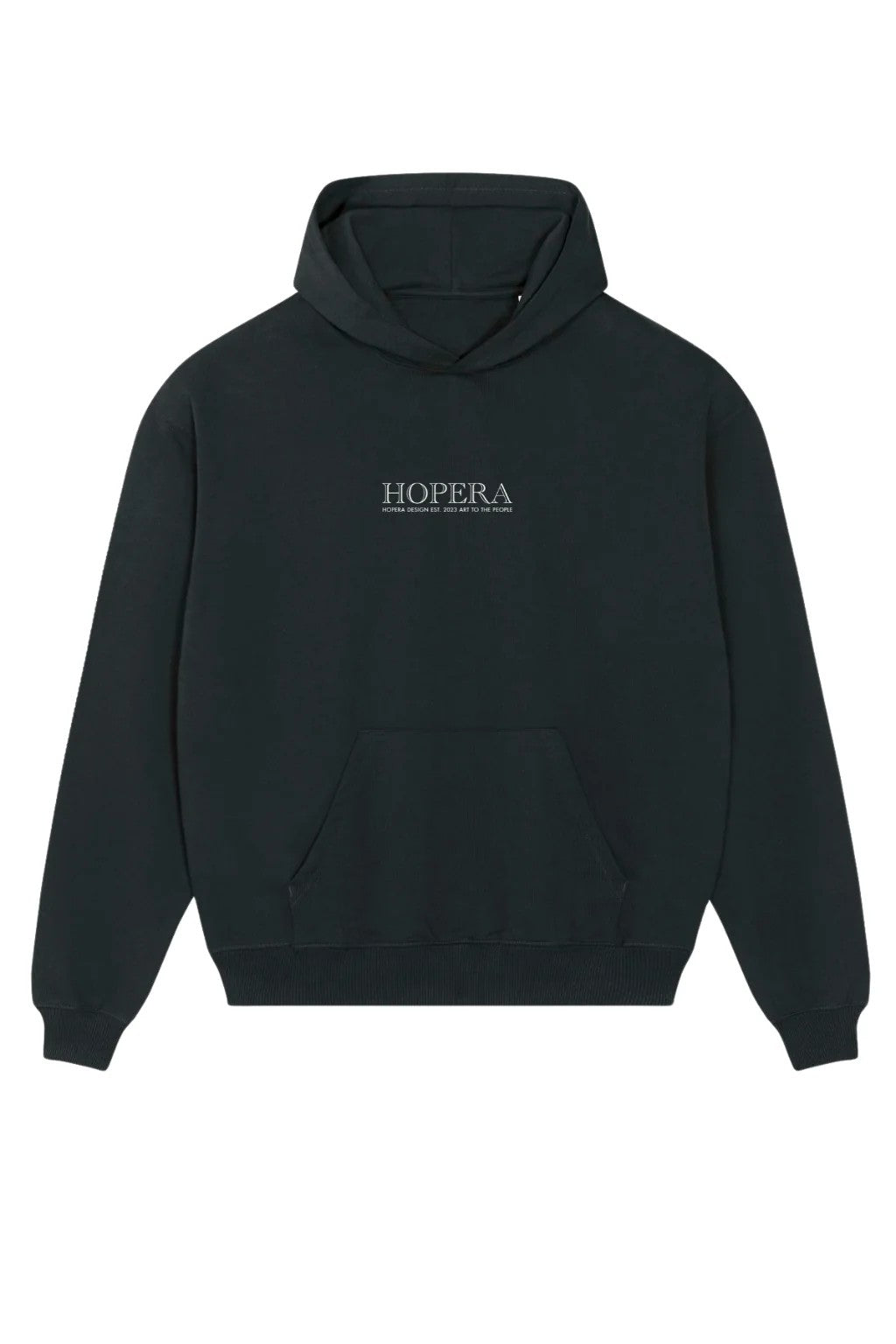 Detail van de Japanse Kunichika kunstprint op de HOPERA hoodie